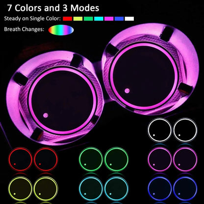 Universal Led car cup holder