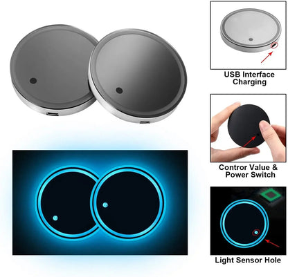 Universal Led car cup holder